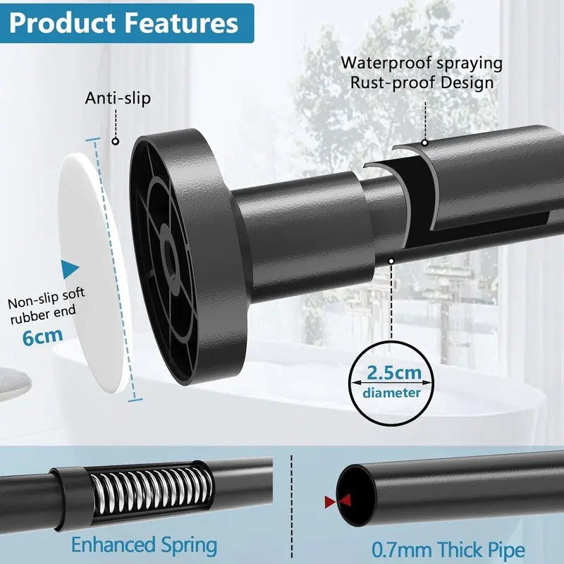 Tension Rod 48-67CM - 2 pack