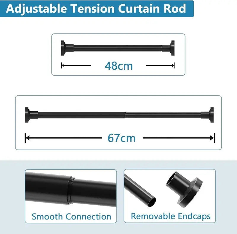 Tension Rod 48-67CM - 2 pack