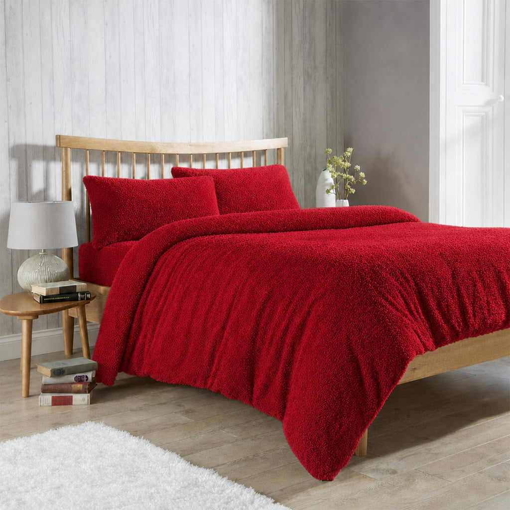 OLIVIA ROCCO Teddy Fleece Duvet Cover Set
