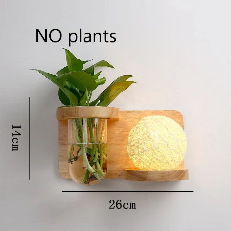 Modern Wooden LED Shelf Light