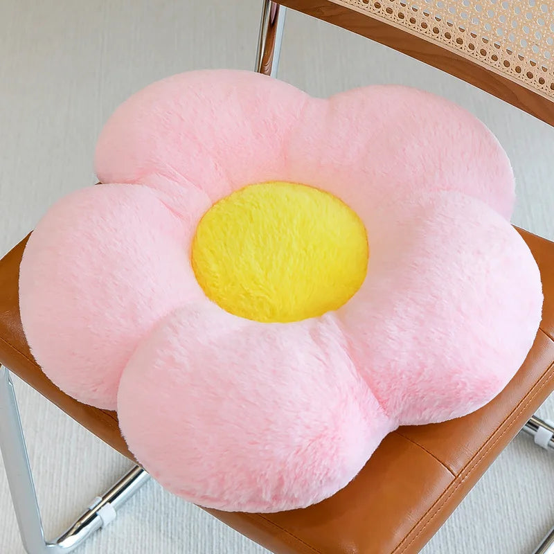 Soft Floral Plush Pillow