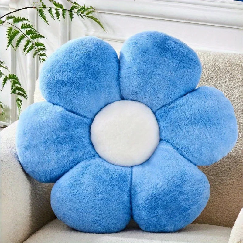 Soft Floral Plush Pillow