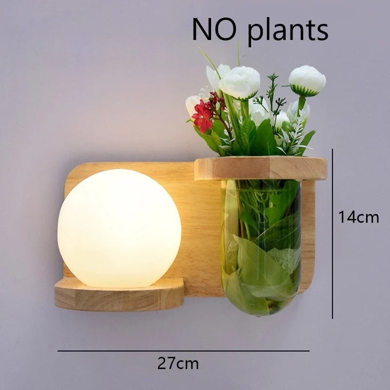 Modern Wooden LED Shelf Light