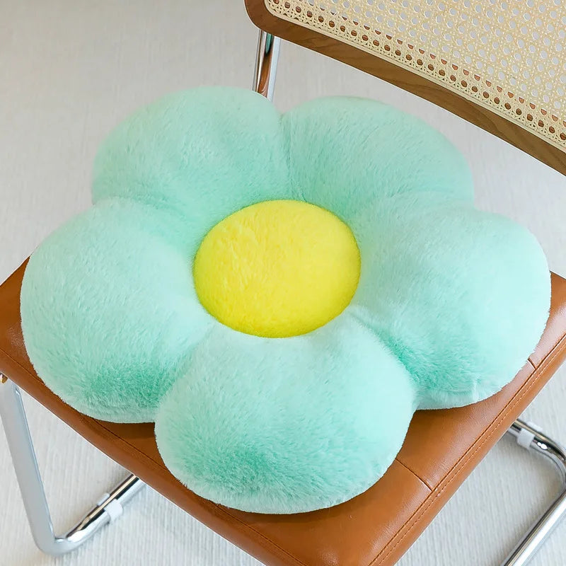 Soft Floral Plush Pillow