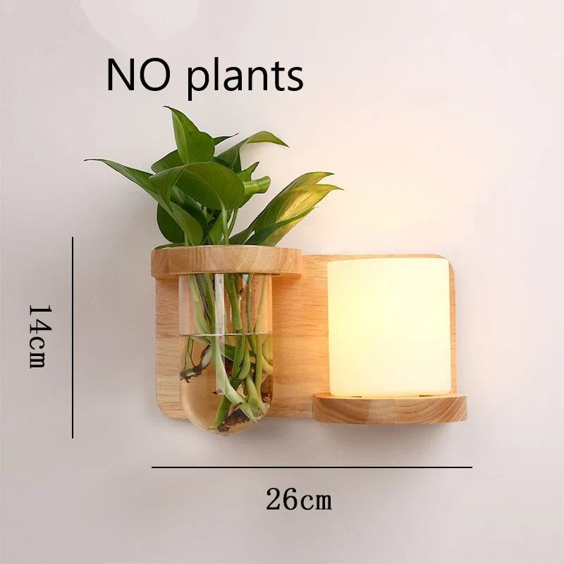 Modern Wooden LED Shelf Light