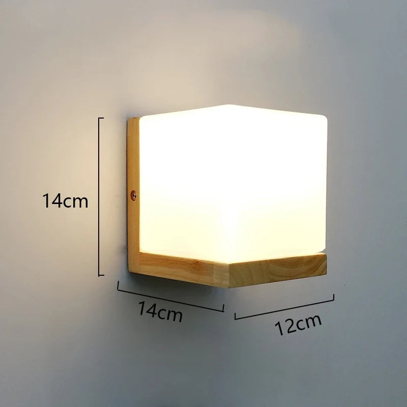 Modern Wooden LED Shelf Light