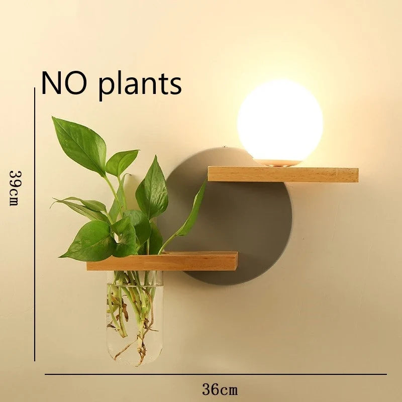 Modern Wooden LED Shelf Light
