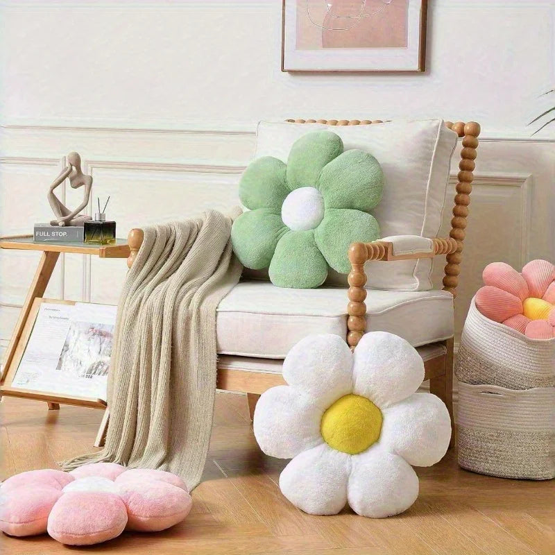Soft Floral Plush Pillow