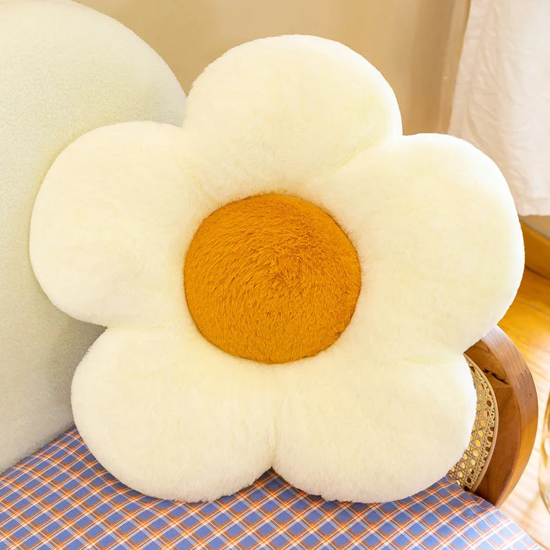 Soft Floral Plush Pillow