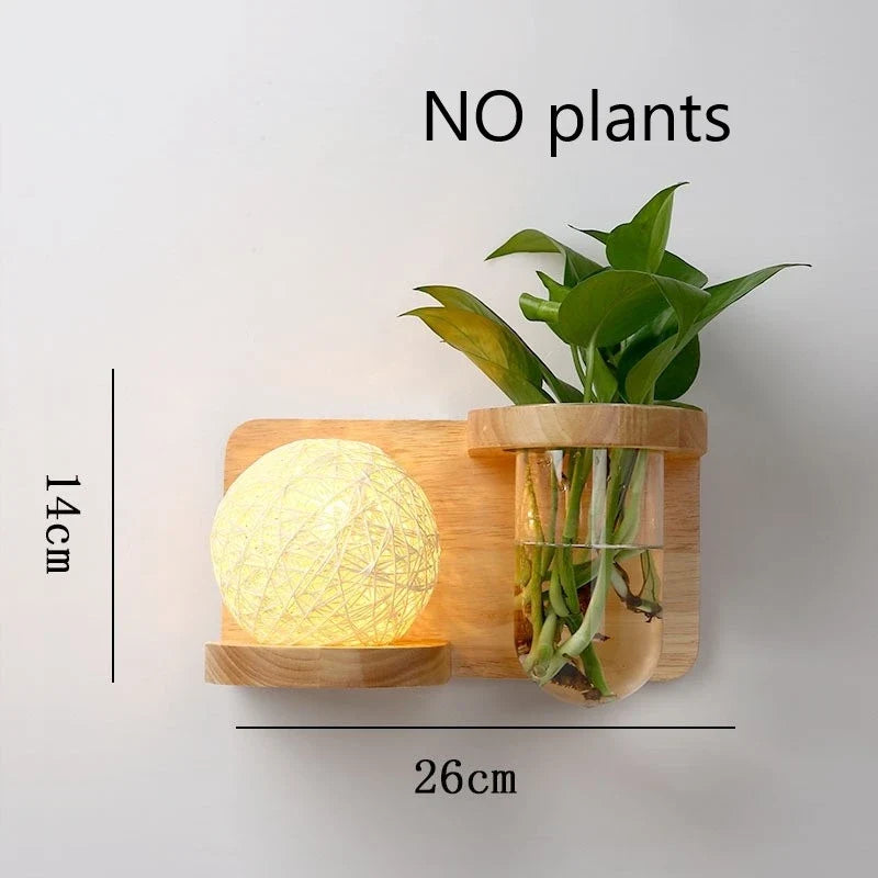 Modern Wooden LED Shelf Light