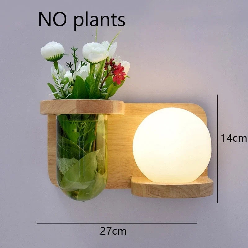 Modern Wooden LED Shelf Light