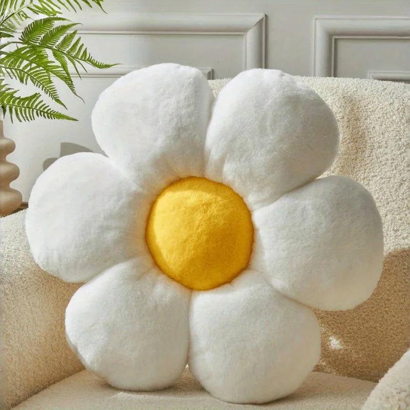 Soft Floral Plush Pillow