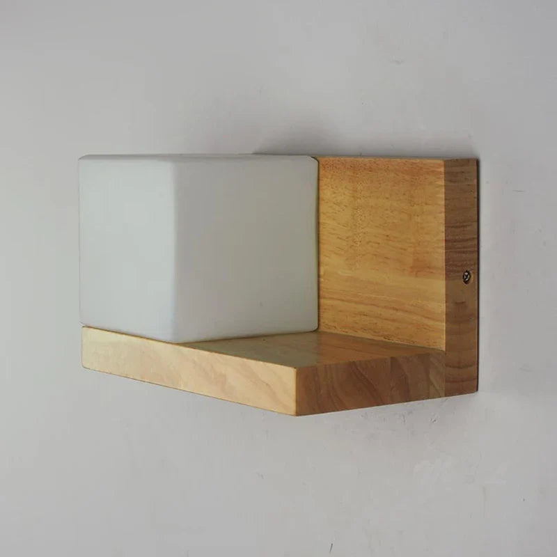 Modern Wooden LED Shelf Light
