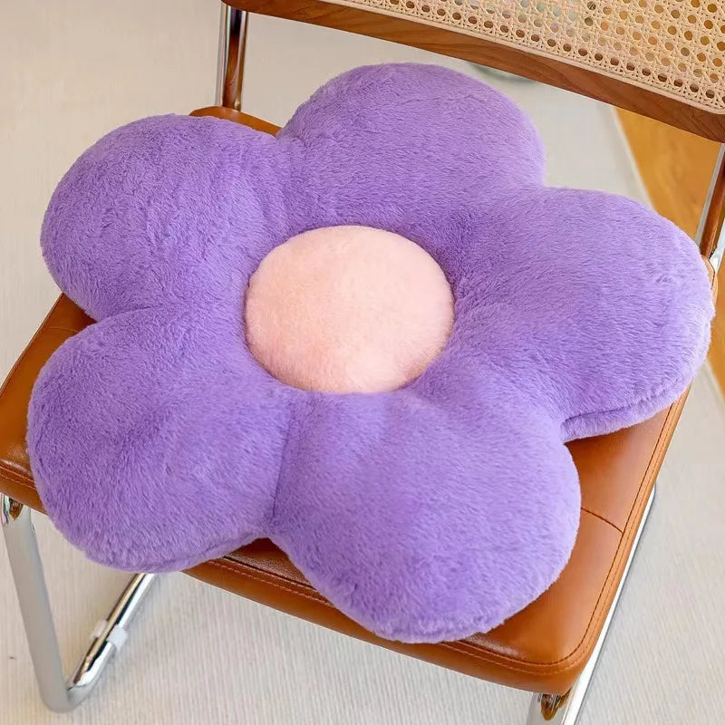 Soft Floral Plush Pillow