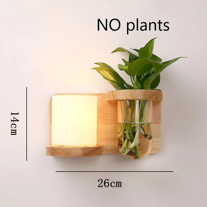 Modern Wooden LED Shelf Light