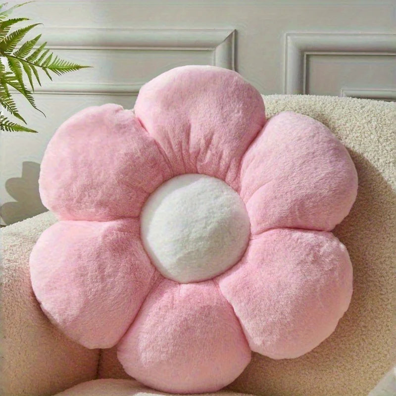 Soft Floral Plush Pillow