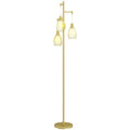 Industrial Floor Lamp - Gold